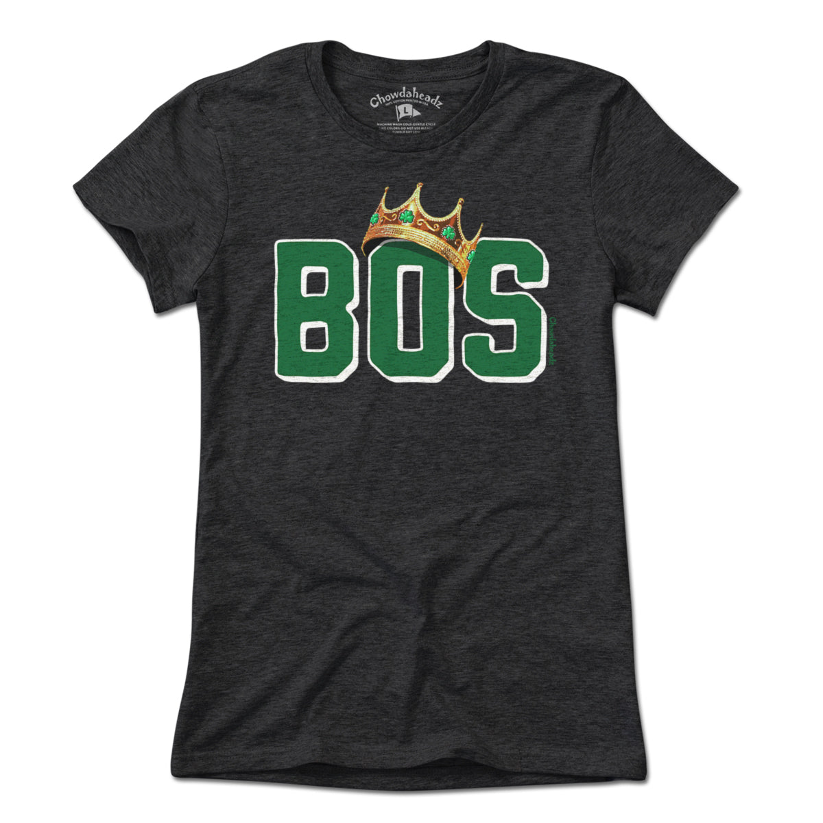 BOS Boston Crowned Basketball Champions T-Shirt - Chowdaheadz