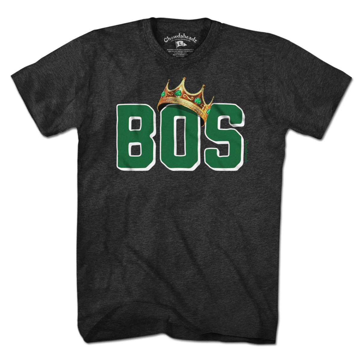 BOS Boston Crowned Basketball Champions T-Shirt - Chowdaheadz