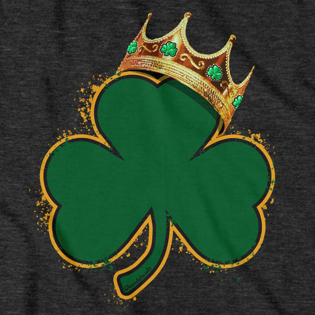 Crowned Shamrock Boston Basketball Champions Youth T-Shirt - Chowdaheadz