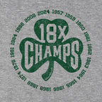 18x Boston Basketball Champions Shamrock Tailgater Hoodie - Chowdaheadz