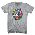 Happy Fourth Uncle Sam USA Circle Logo t-shirt with Uncle Sam circle graphic — July 4th uncle sam tee