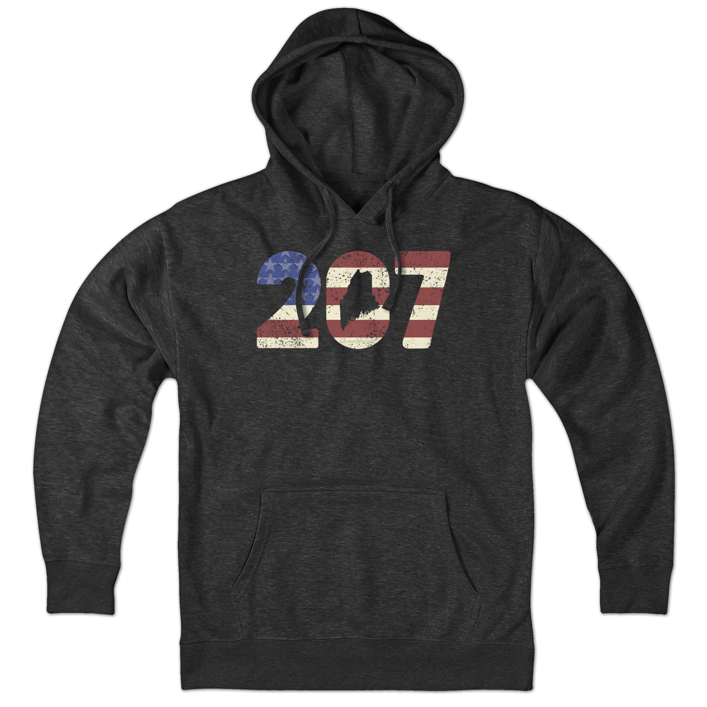 Patriotic 207 Maine Hoodie