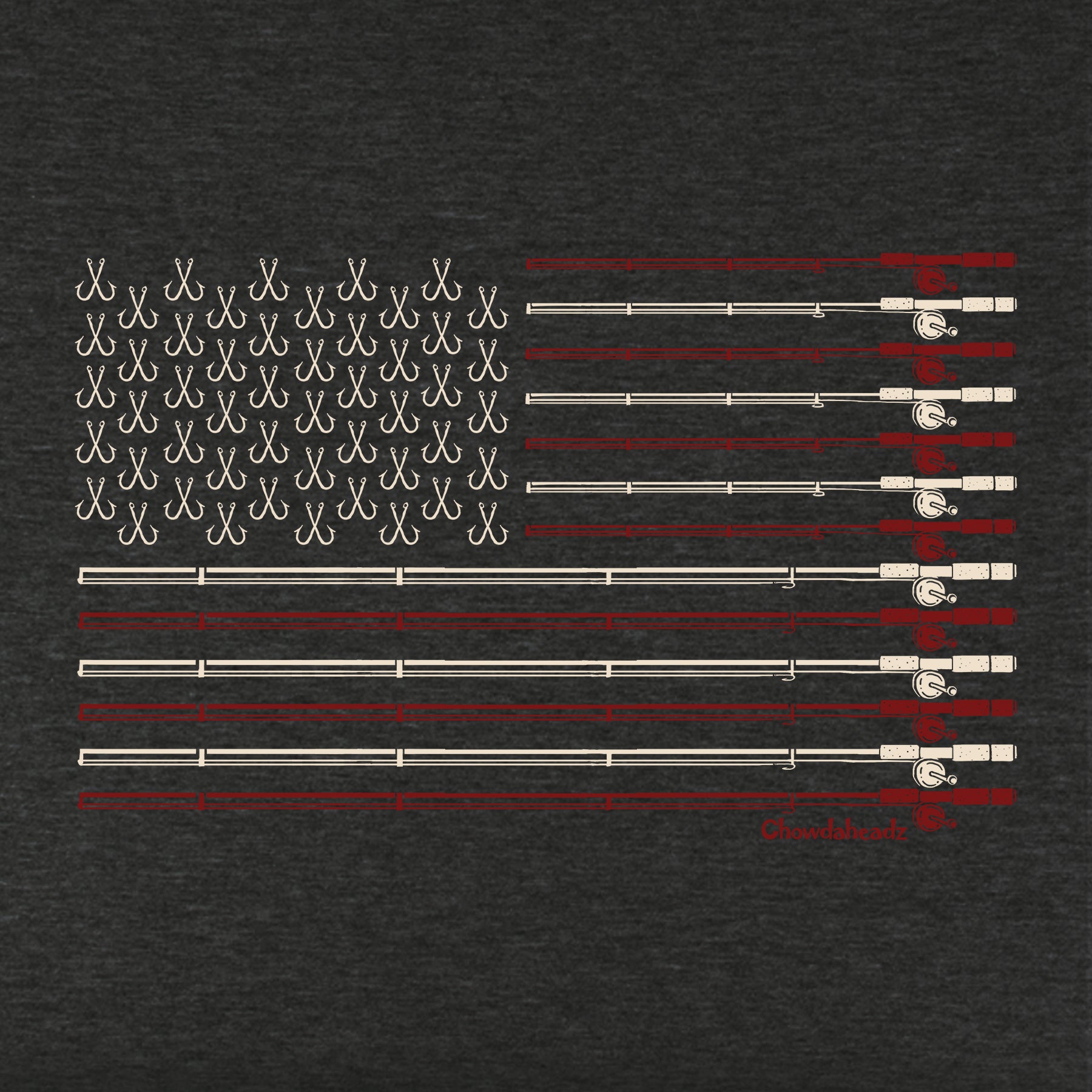 USA Fishing Flag Youth Hoodie