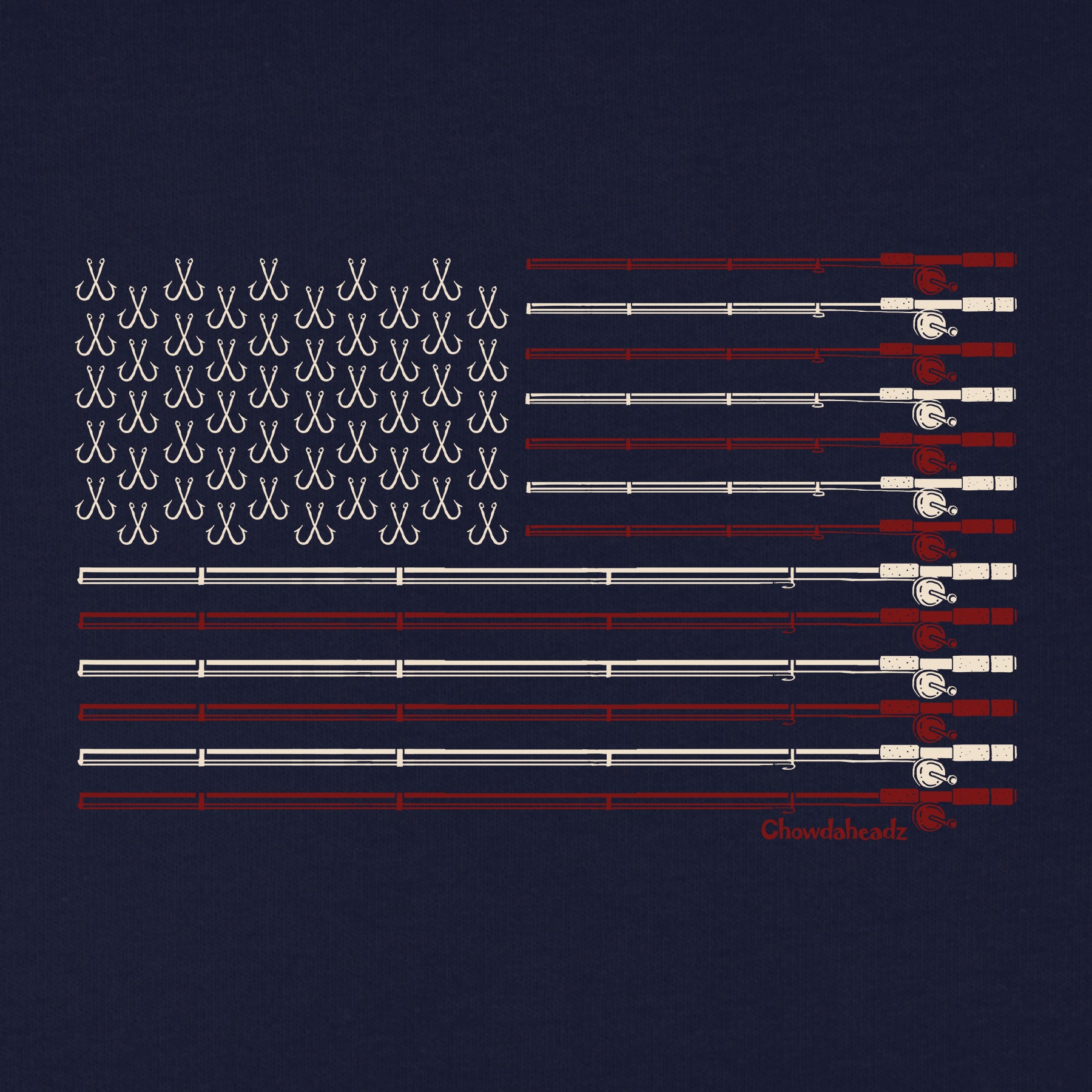 USA Fishing Flag Youth Hoodie