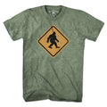 Bigfoot Crossing Sign T-Shirt - Chowdaheadz