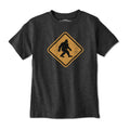 Bigfoot Crossing Sign Youth T-Shirt - Chowdaheadz