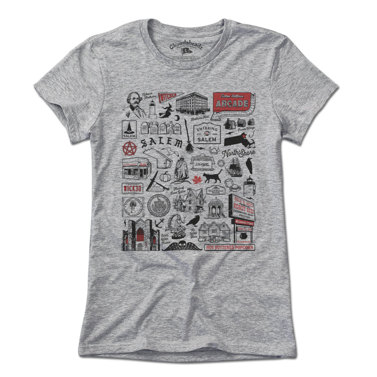 Salem Tourist Attraction T-Shirt - Chowdaheadz