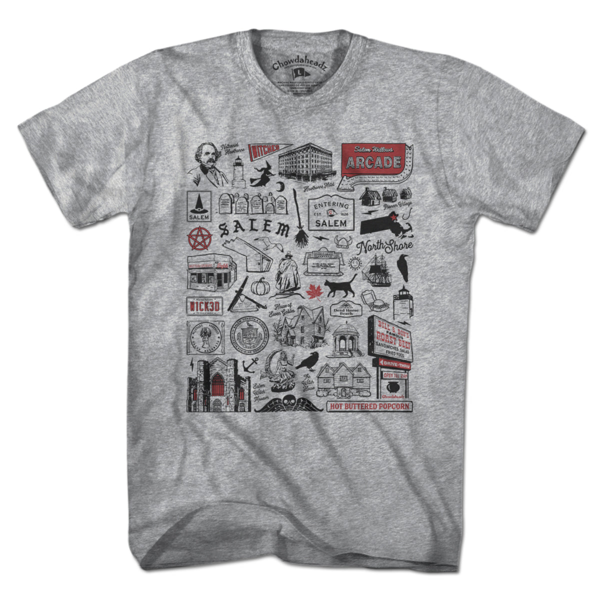 Salem Tourist Attraction T-Shirt - Chowdaheadz