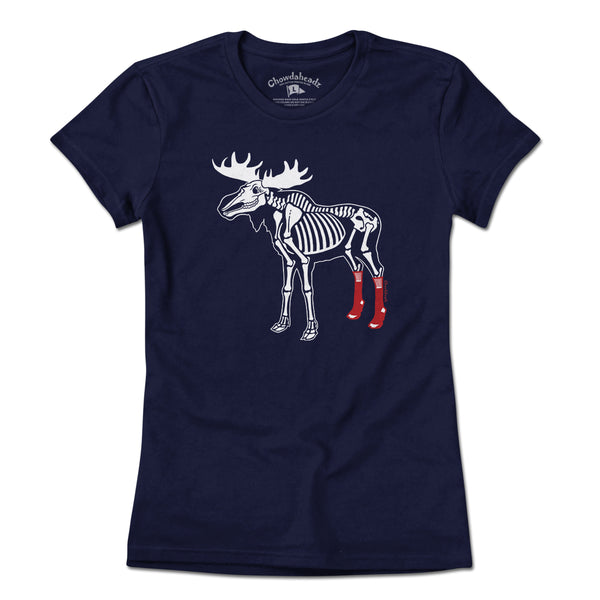 Socks On Moose Skeleton T-Shirt – Chowdaheadz