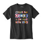 Gimme The Candy Ransom Note Youth T-Shirt - Chowdaheadz