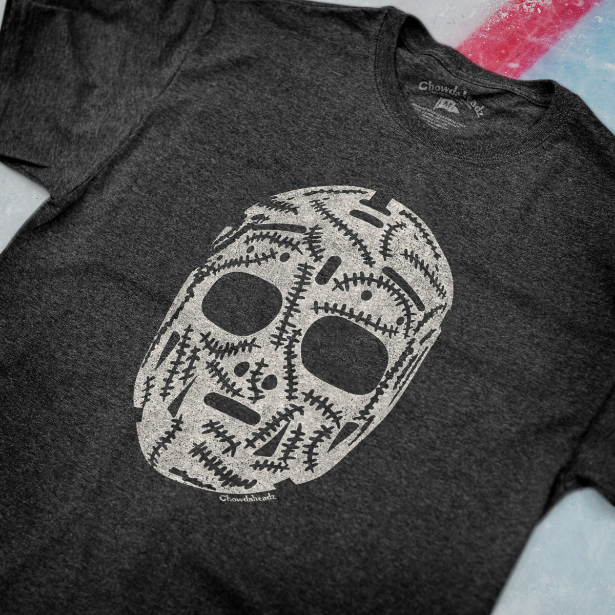 Boston Distressed Hockey Mask T-Shirt - Chowdaheadz