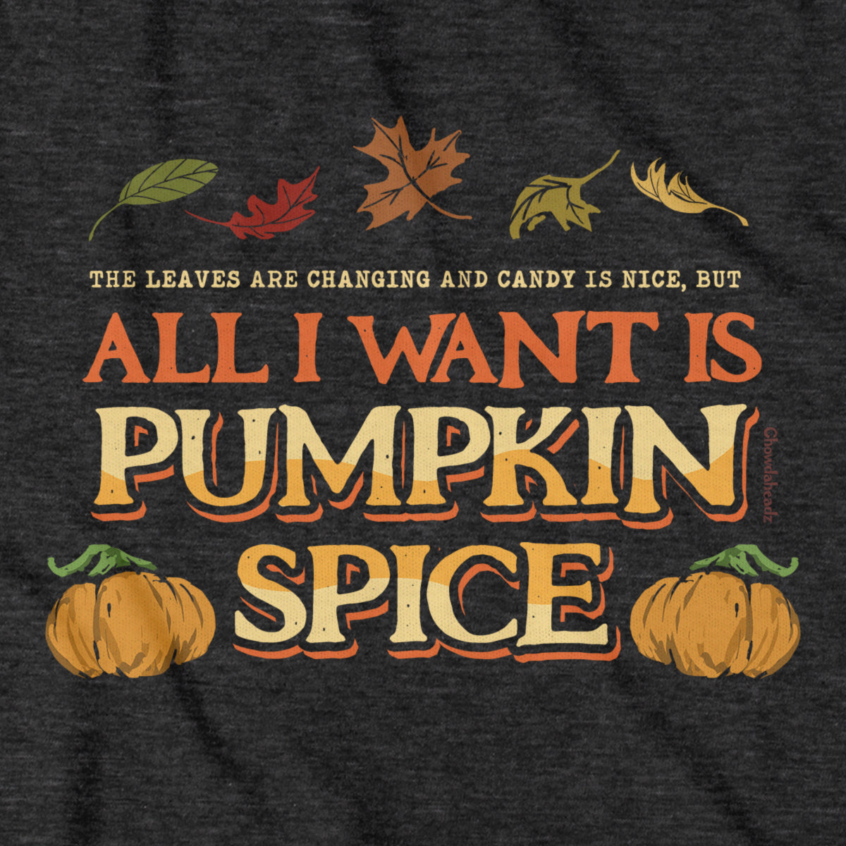 All I Want Is Pumpkin Spice T-Shirt - Chowdaheadz
