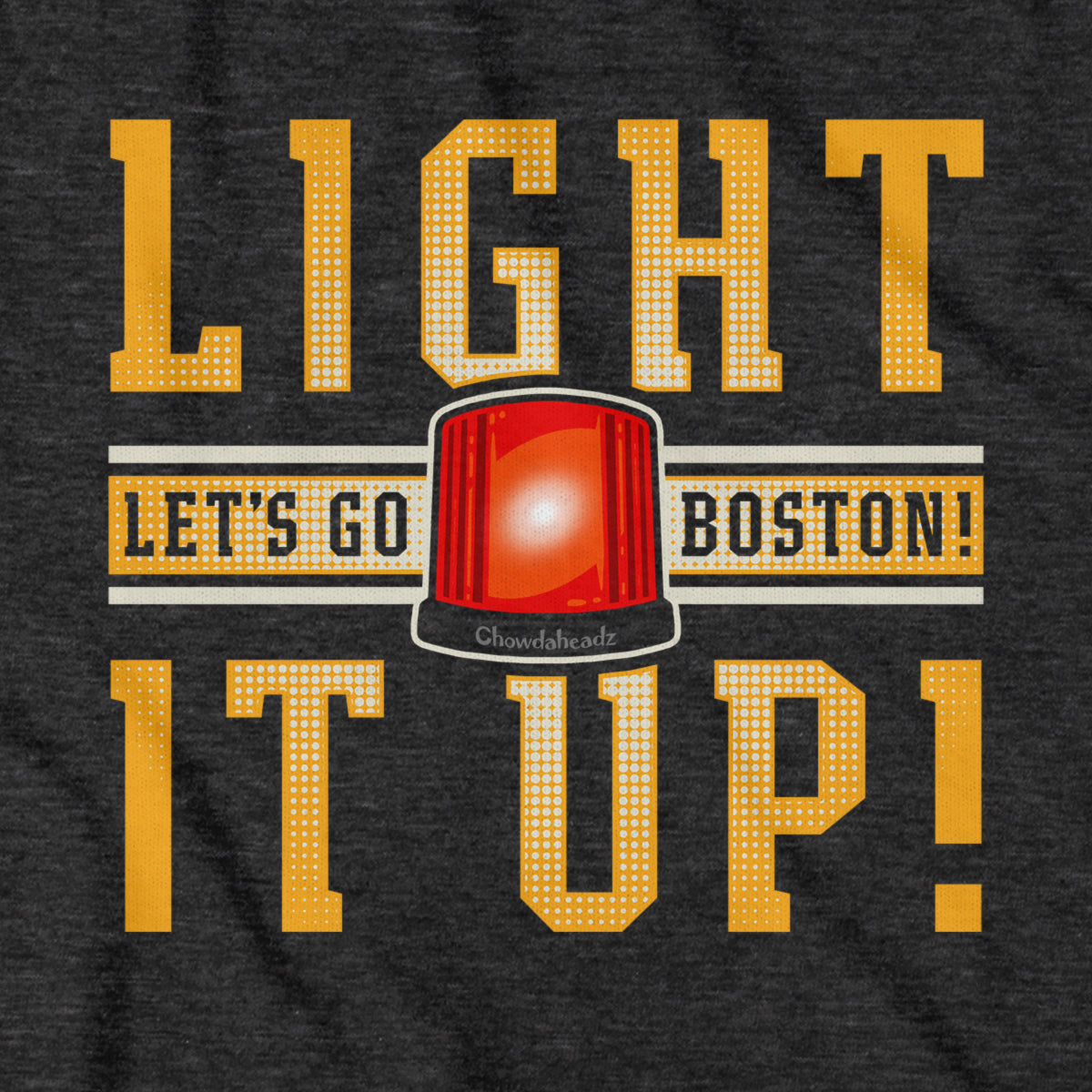 Light It Up Boston Hockey T-Shirt - Chowdaheadz