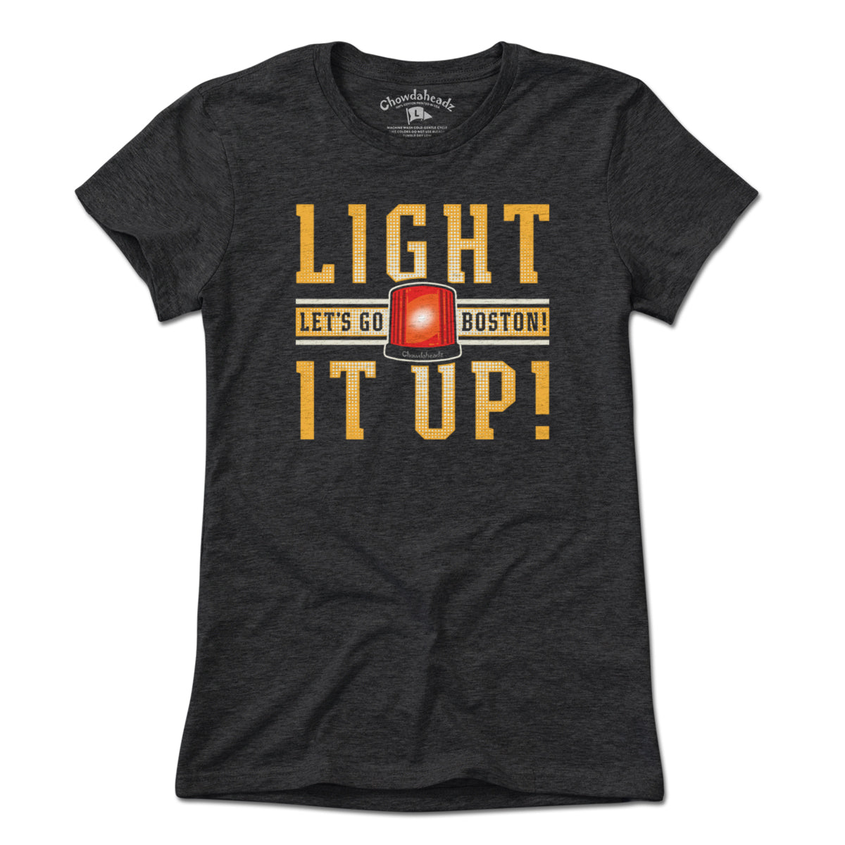 Light It Up Boston Hockey T-Shirt - Chowdaheadz