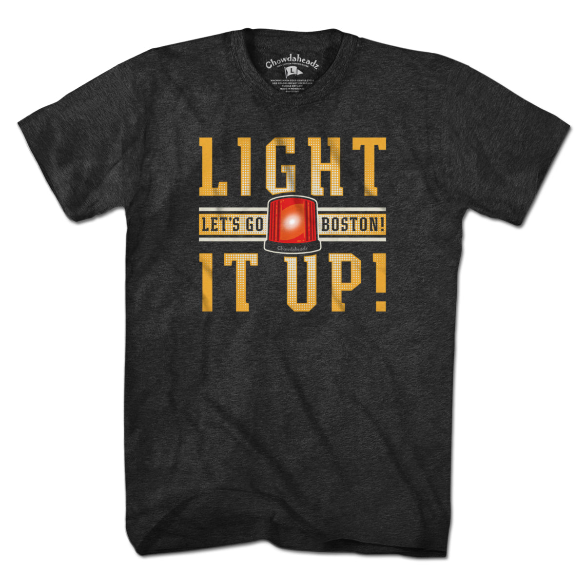 Light It Up Boston Hockey T-Shirt - Chowdaheadz