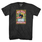 Wicked Thankful Turkey Label T-Shirt
