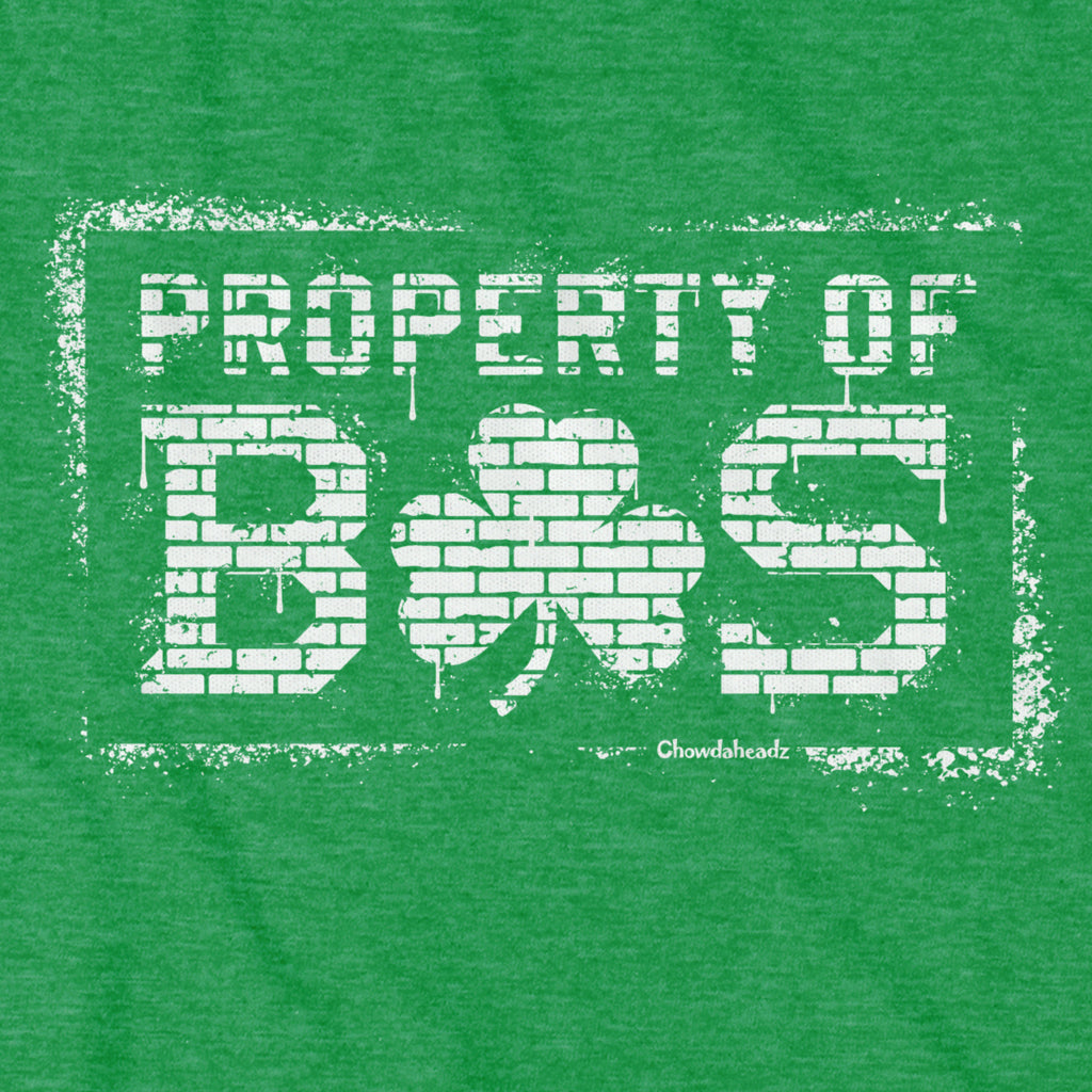 Property of BOS Shamrock Graffiti Youth T-Shirt - Chowdaheadz