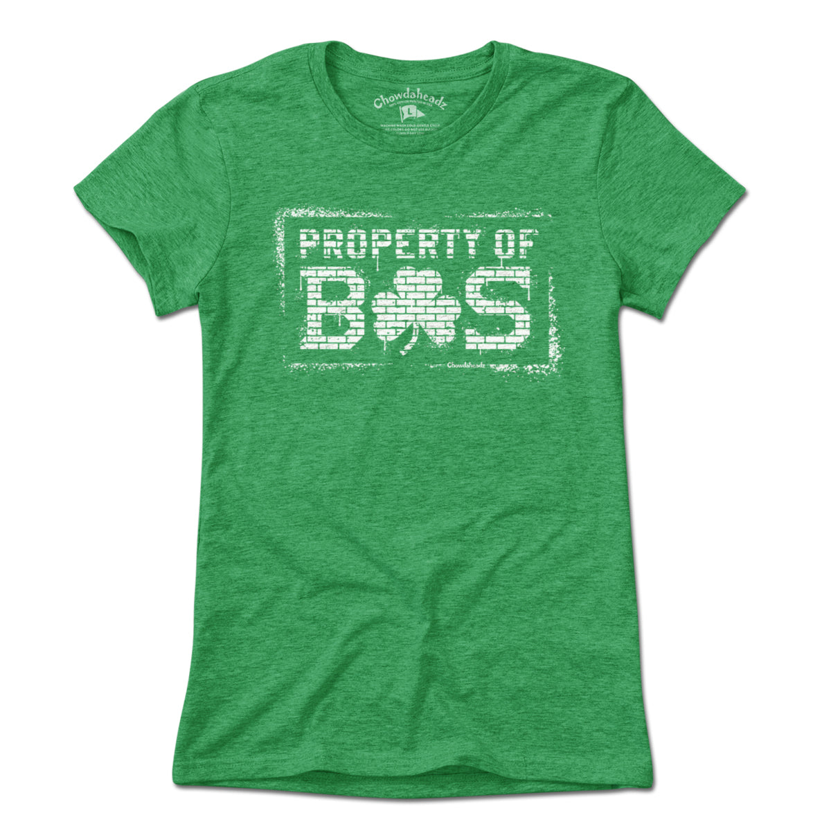 Property of BOS Shamrock Graffiti T-Shirt - Chowdaheadz