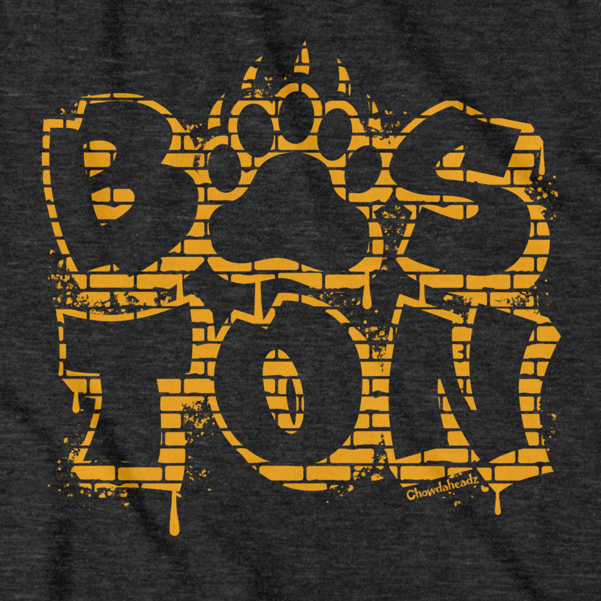 Boston Bear Paw Stacked Graffiti T-Shirt