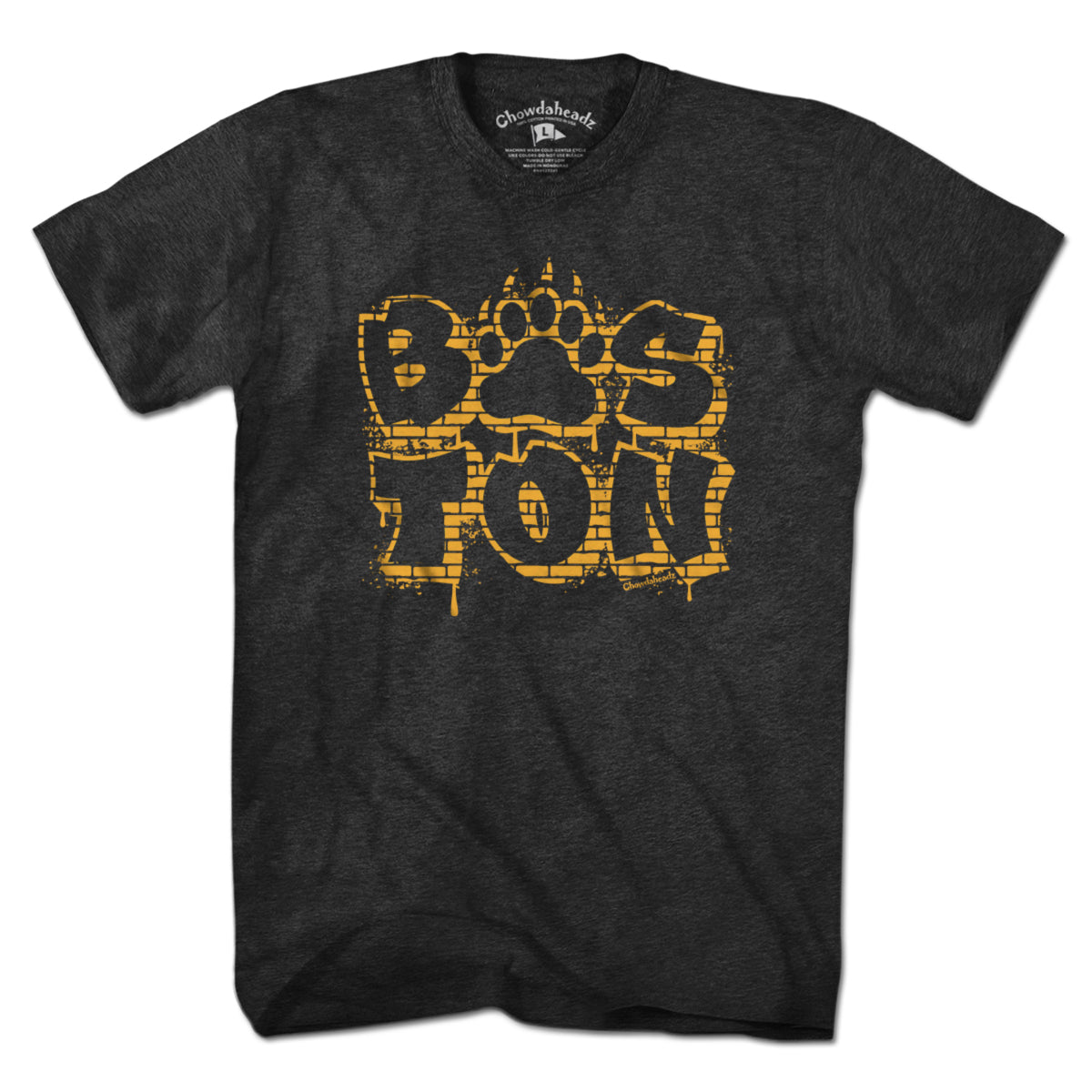 Boston Bear Paw Stacked Graffiti T-Shirt - Chowdaheadz