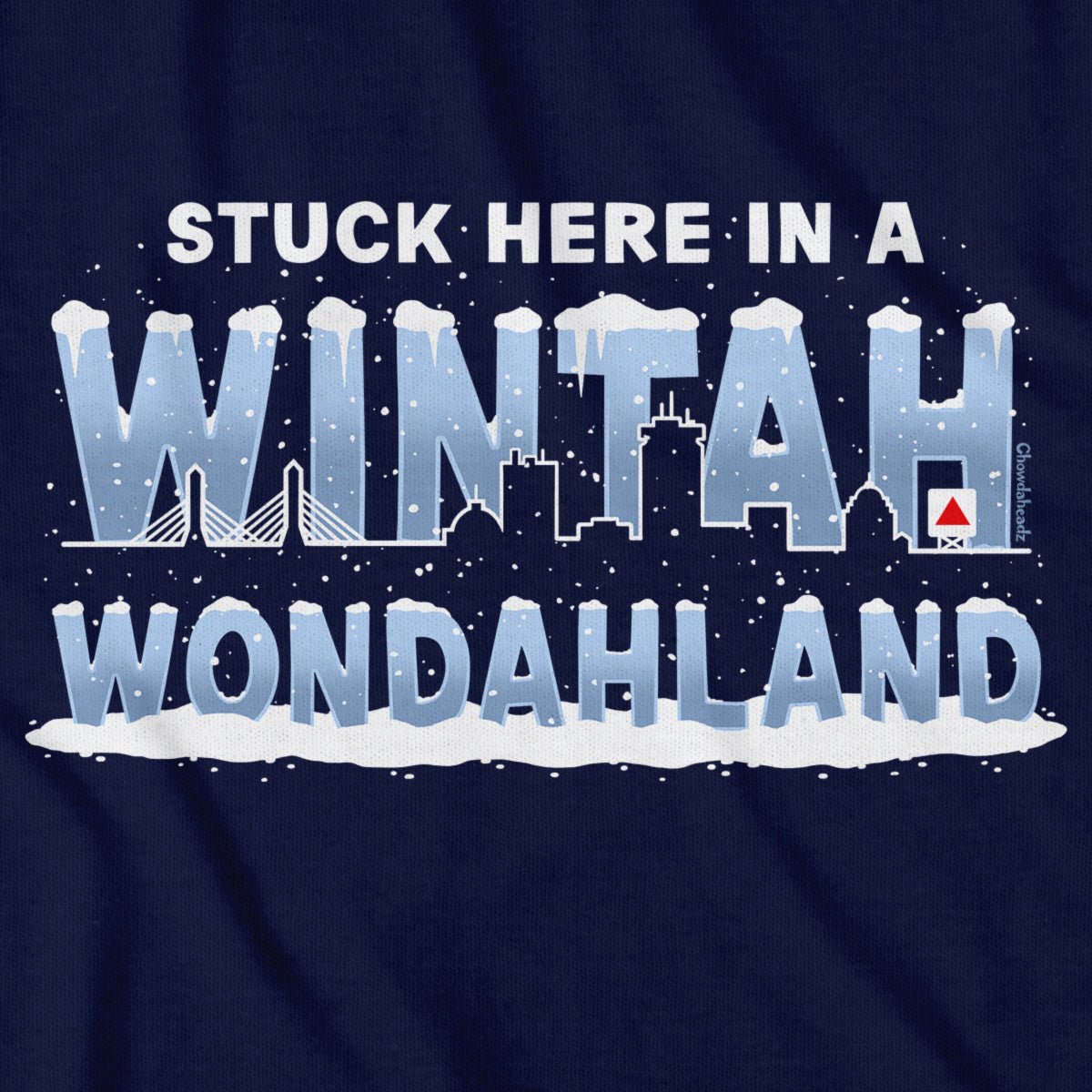 Stuck Here In A Wintah Wondahland T-Shirt - Chowdaheadz