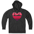 Boston Heart Retro Skyline Hoodie - Chowdaheadz