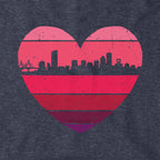 Boston Heart Retro Skyline Hoodie