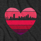 Boston Heart Retro Skyline T-Shirt