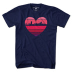Boston Heart Retro Skyline T-Shirt