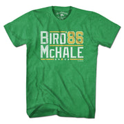 Bird McHale '86 T-Shirt — men's tee flat lay in Green