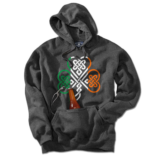 Irish Knot Shamrock Tailgater Hoodie - Chowdaheadz