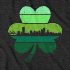 Boston Shamrock Retro Skyline T-Shirt
