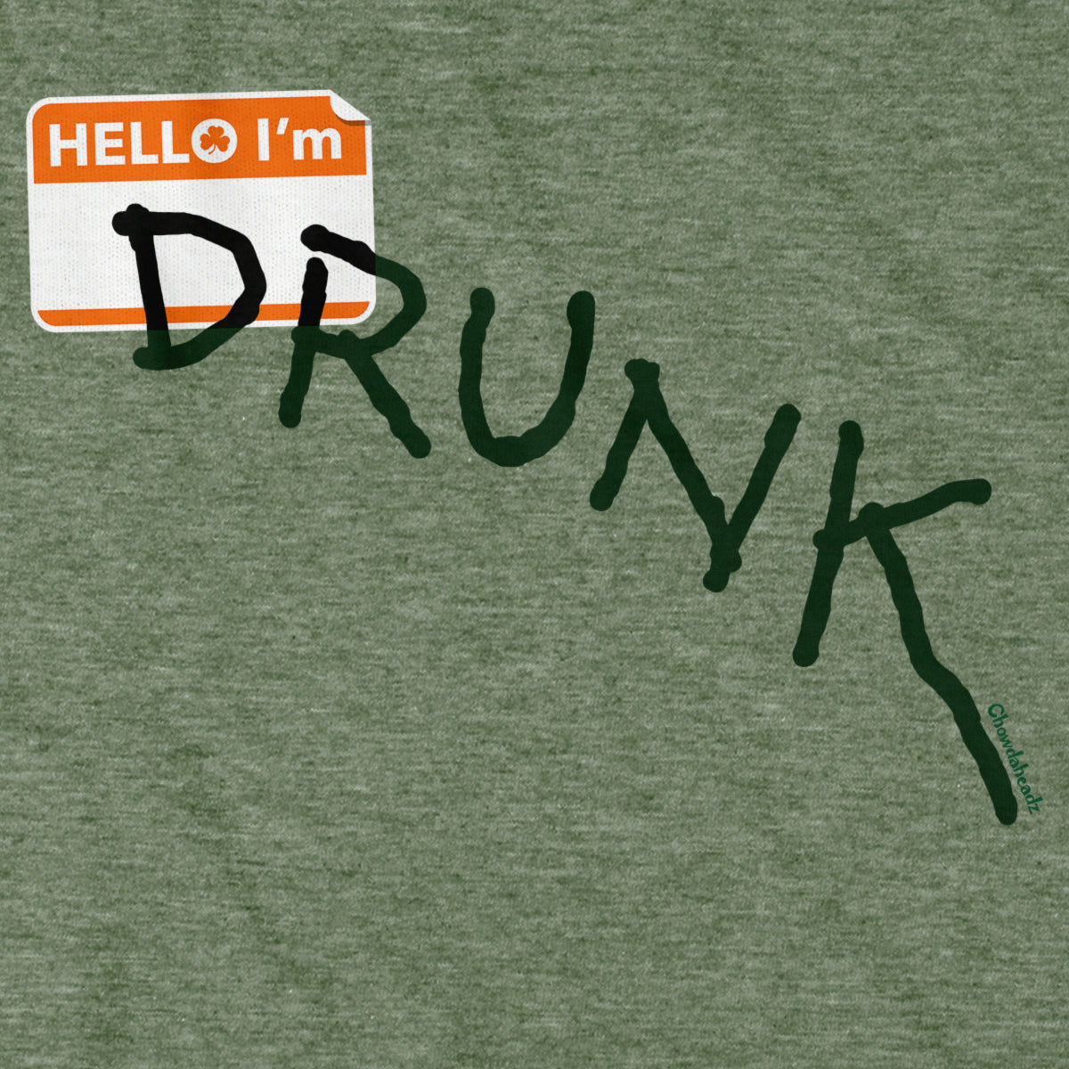 Hello I'm Drunk Sticker St. Paddy's Day T-Shirt - Chowdaheadz