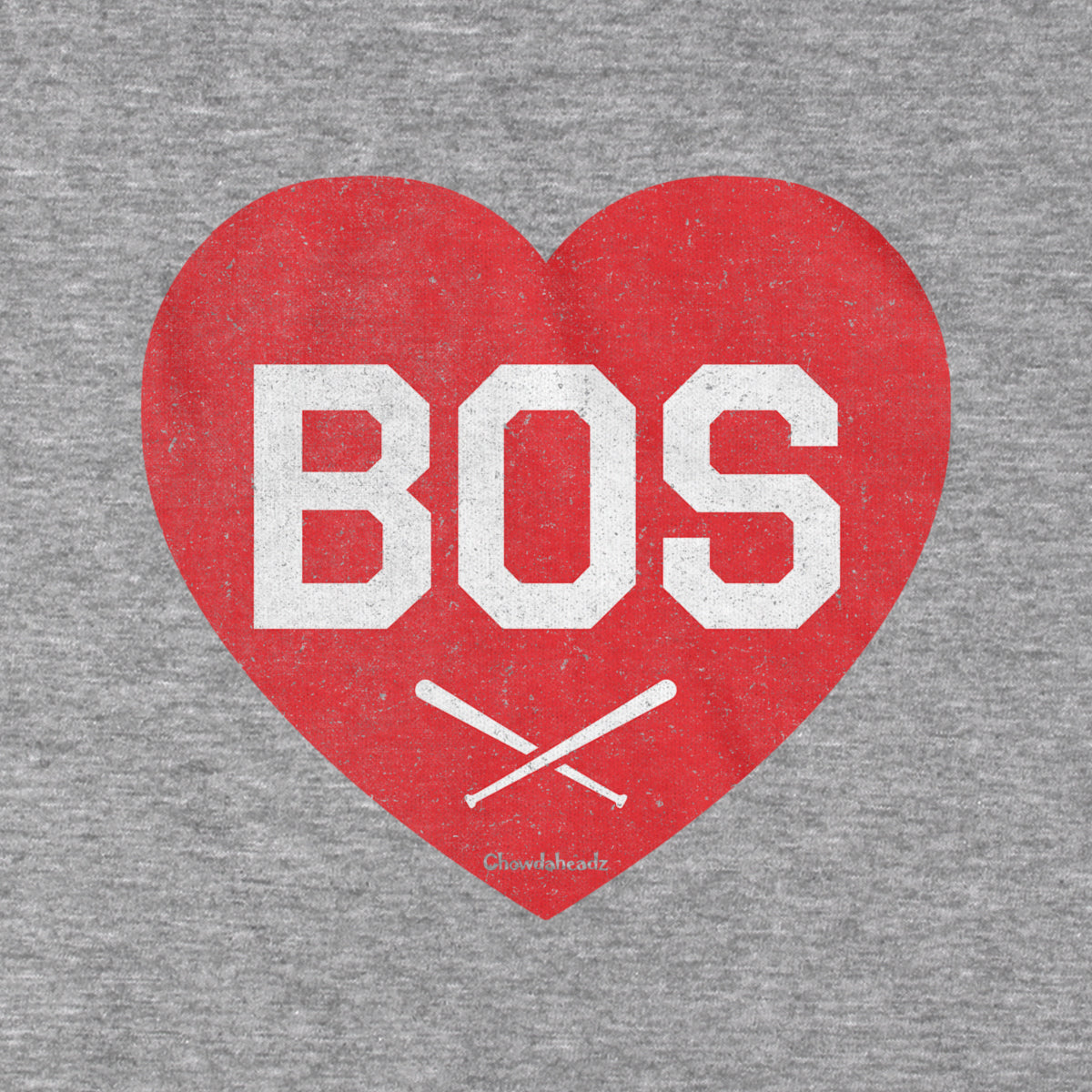 BOS Heart Cross Bats T-Shirt - Chowdaheadz