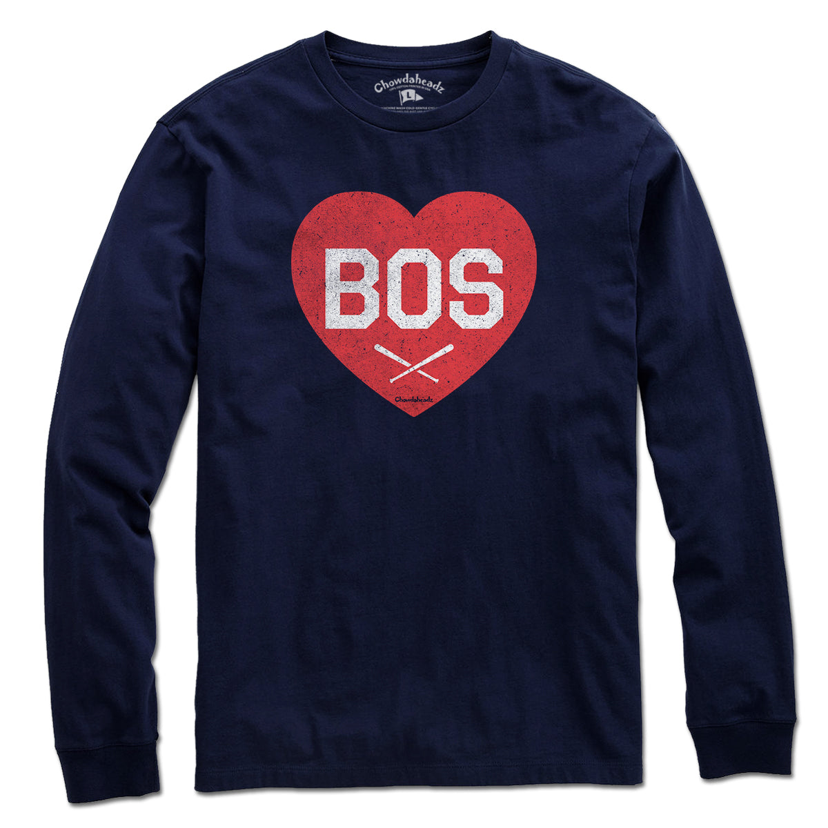 BOS Heart Cross Bats T-Shirt - Chowdaheadz