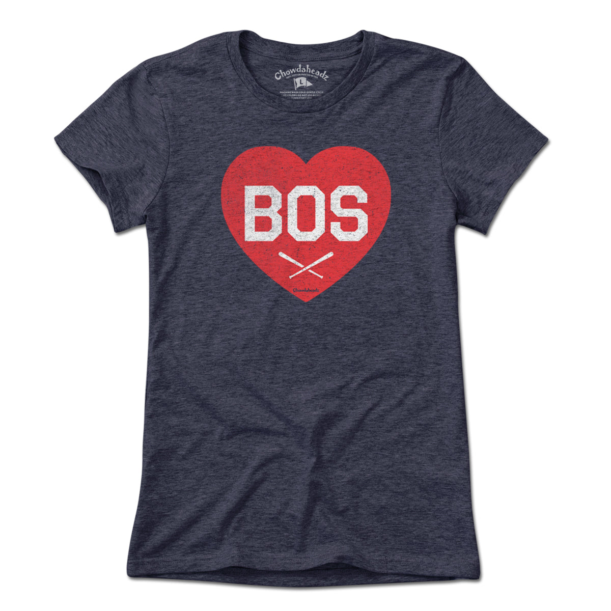 BOS Heart Cross Bats T-Shirt - Chowdaheadz