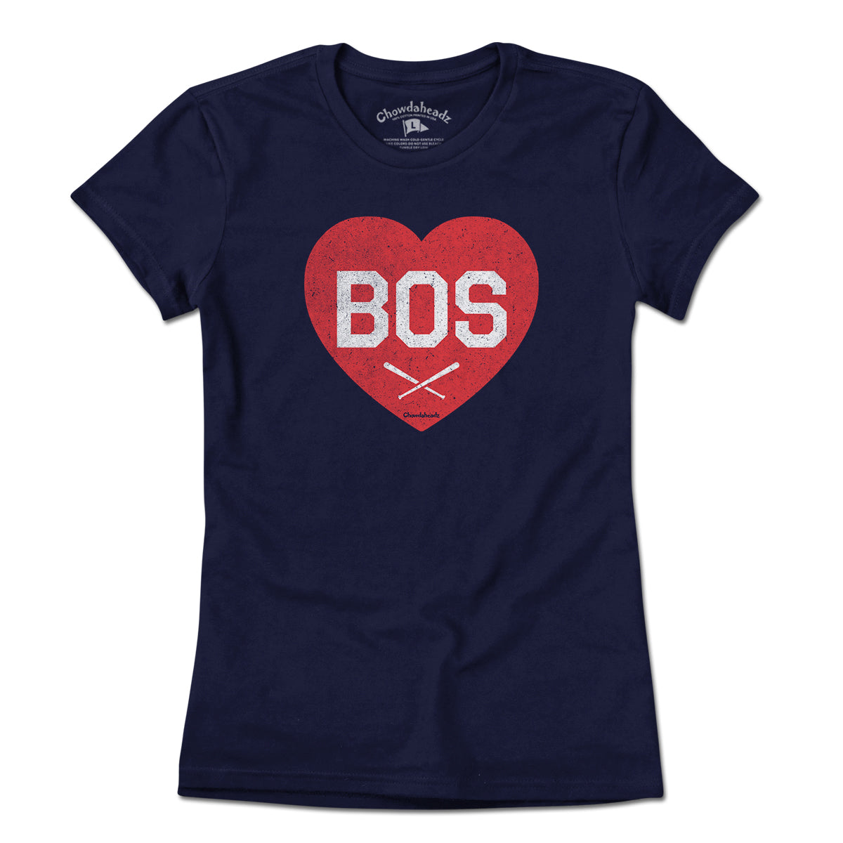BOS Heart Cross Bats T-Shirt - Chowdaheadz