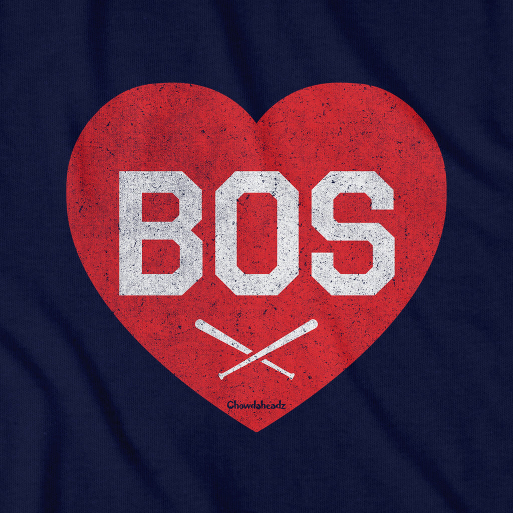 BOS Heart Cross Bats T-Shirt - Chowdaheadz