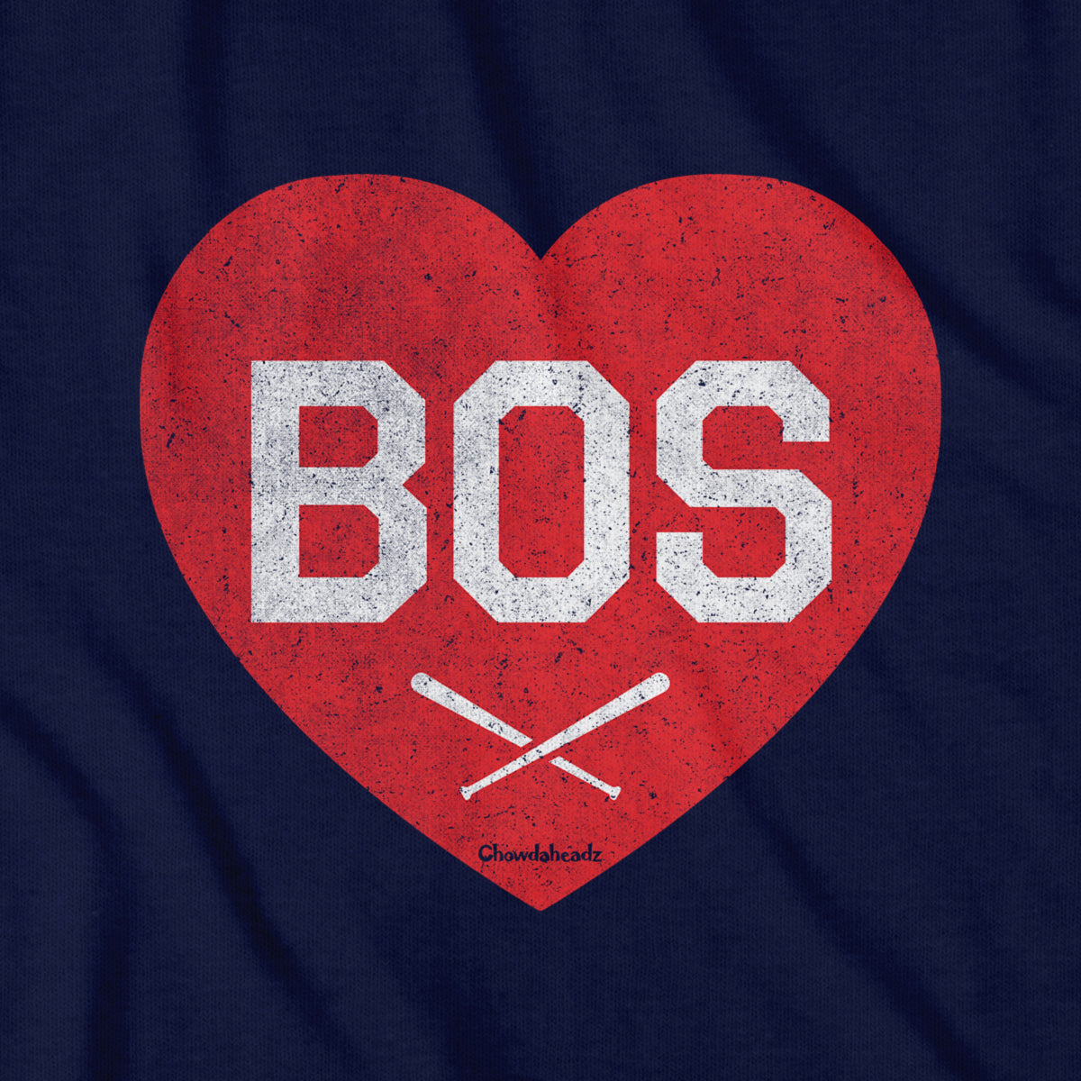 BOS Heart Cross Bats T-Shirt - Chowdaheadz