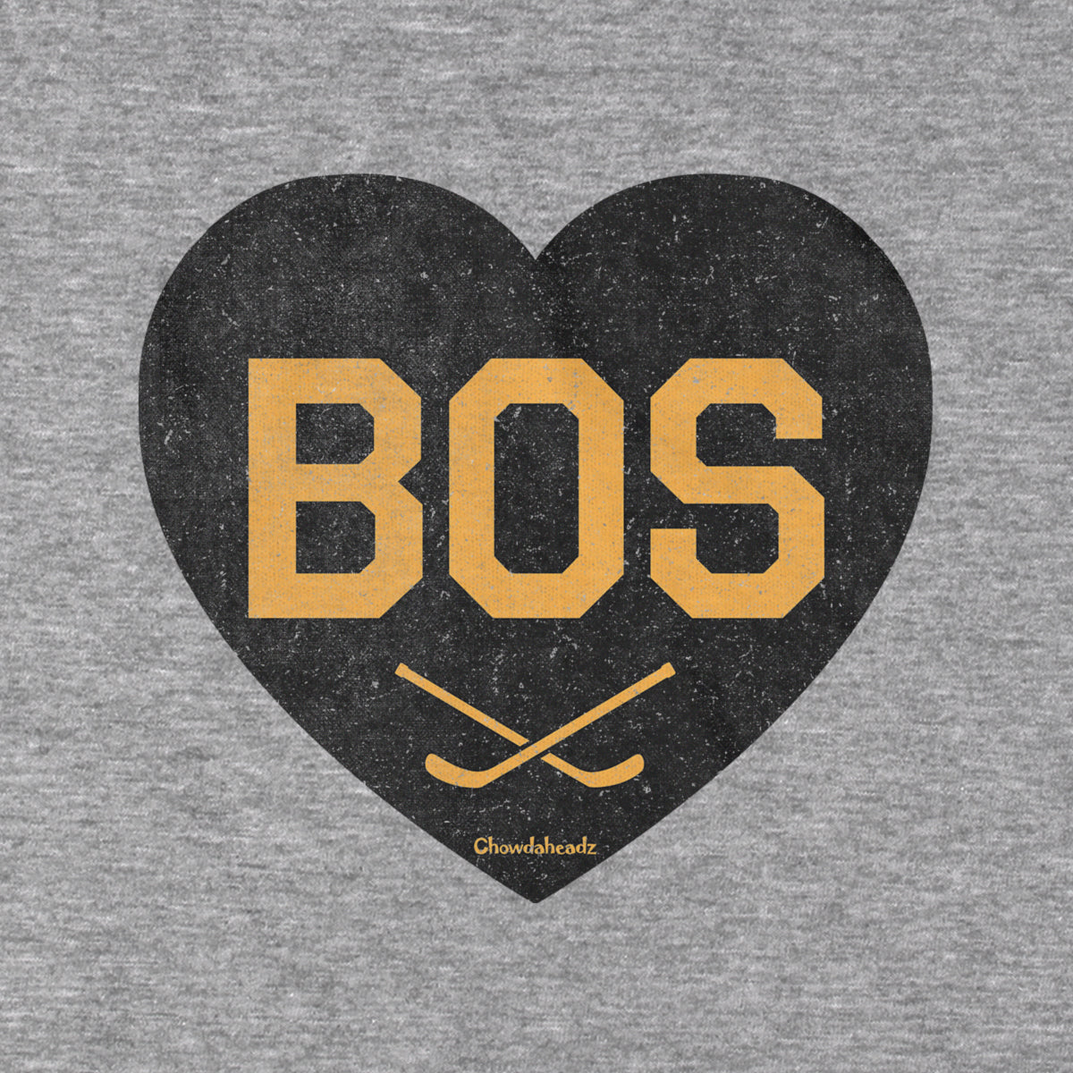 BOS Heart Cross Sticks T-Shirt - Chowdaheadz