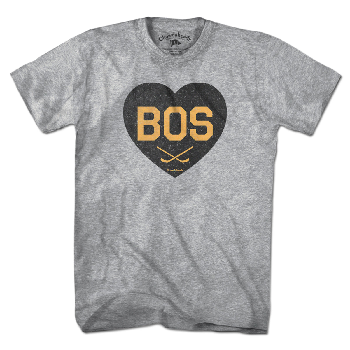 BOS Heart Cross Sticks T-Shirt - Chowdaheadz