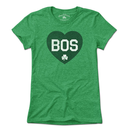 BOS Heart Shamrock T-Shirt - Chowdaheadz