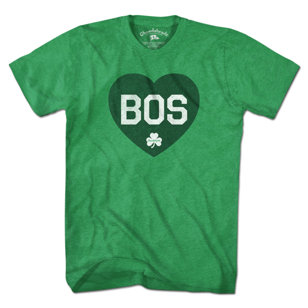 BOS Heart Shamrock T-Shirt - Chowdaheadz