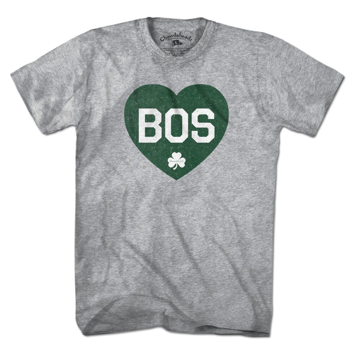 BOS Heart Shamrock T-Shirt - Chowdaheadz
