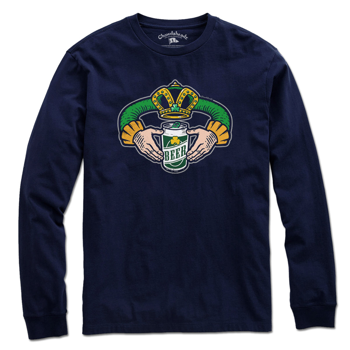 Irish Beer Claddagh T-Shirt - Chowdaheadz