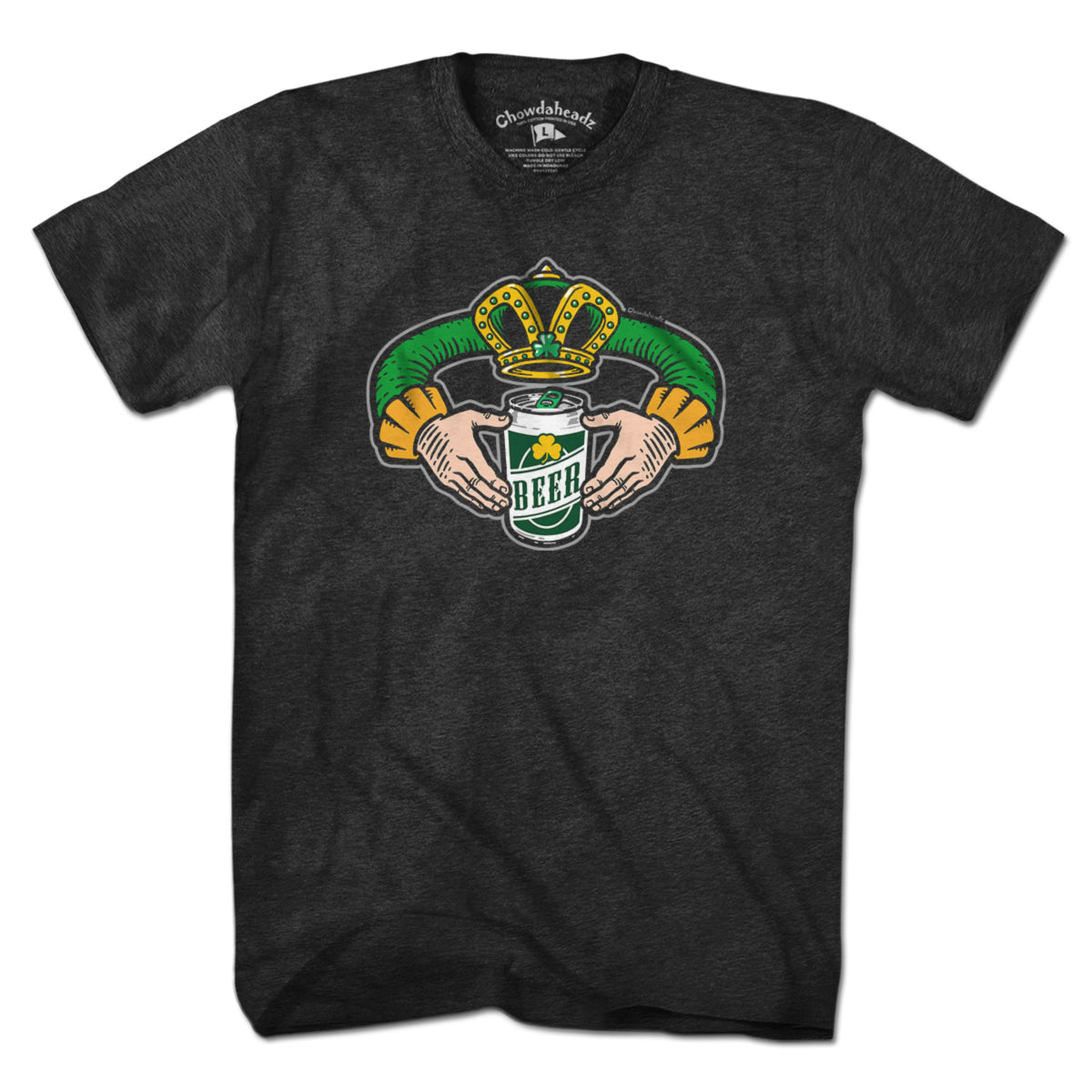 Irish Beer Claddagh T-Shirt - Chowdaheadz