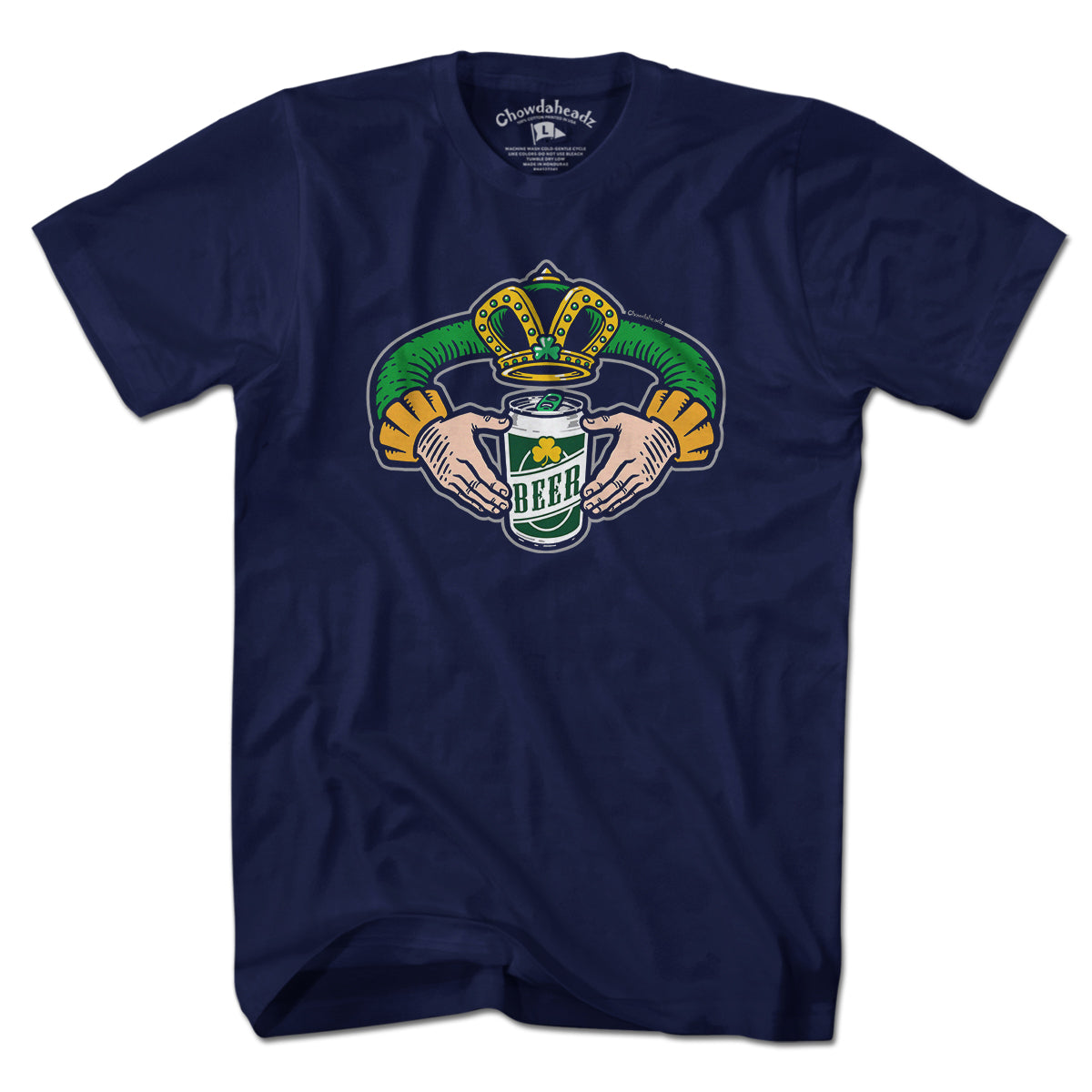 Irish Beer Claddagh T-Shirt - Chowdaheadz