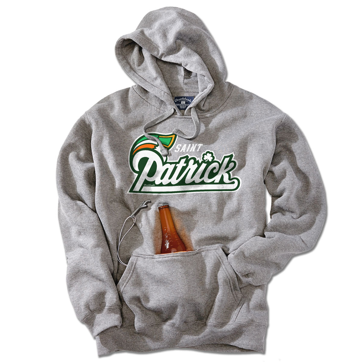 Saint Patrick Logo Tailgater Hoodie - Chowdaheadz