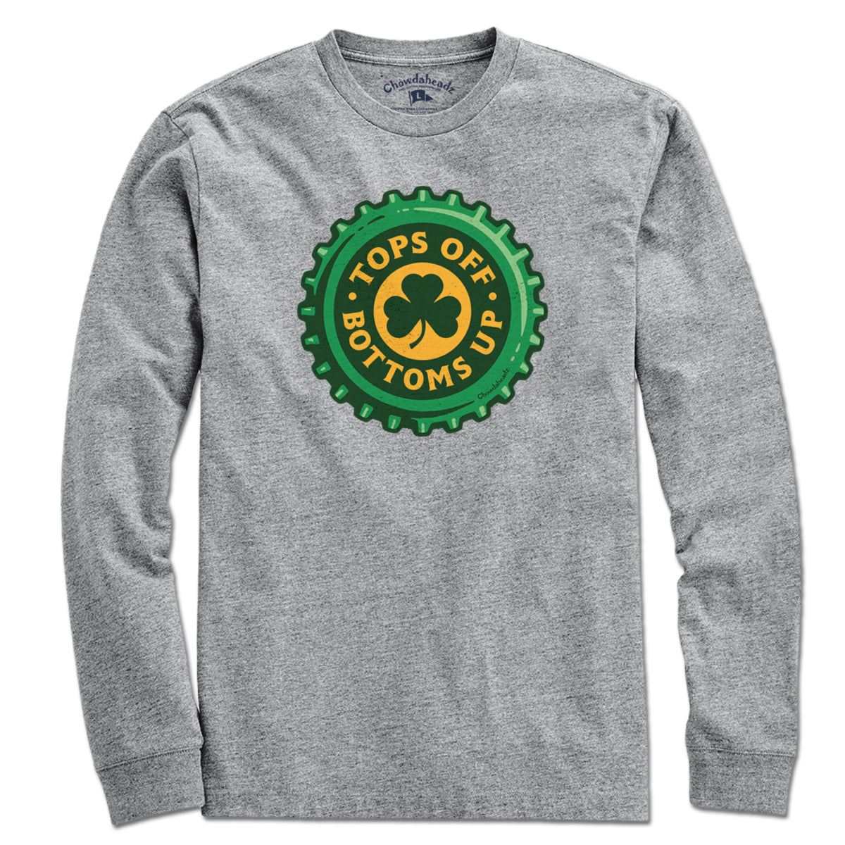 Tops Off Bottoms Up Bottle Cap T-Shirt - Chowdaheadz