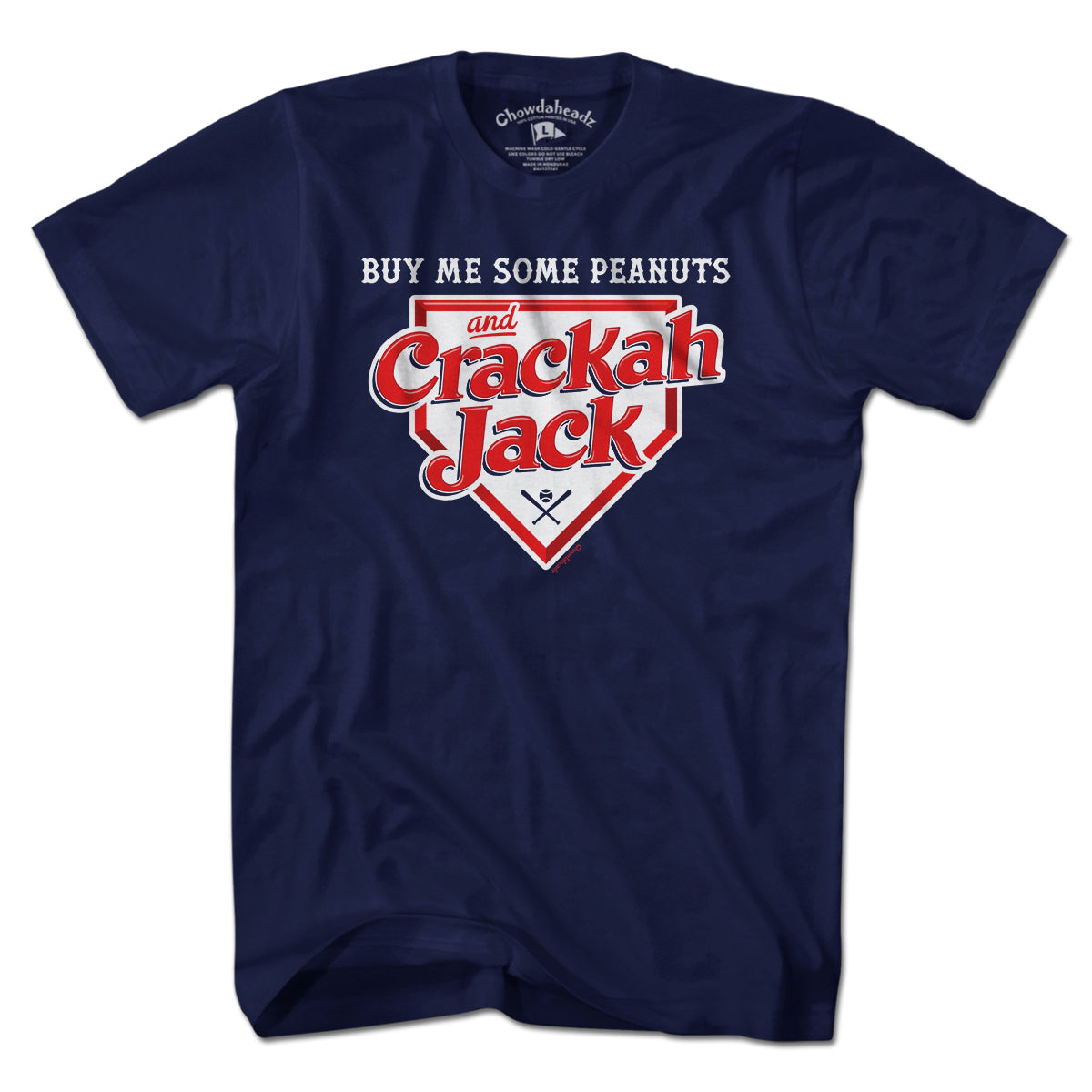 Crackah Jack Baseball T-Shirt - Chowdaheadz